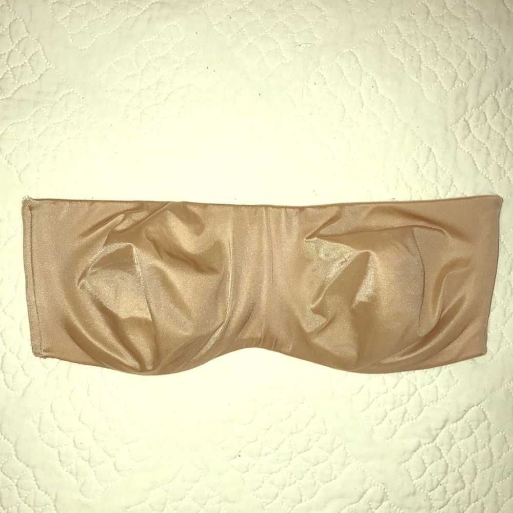 VS Nude double lined strapless bra
